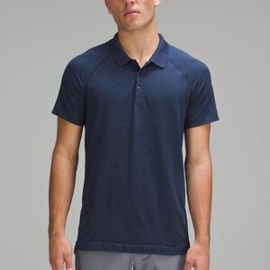 Lululemon Metal Tech Polo Shirt XXL Navy Blue